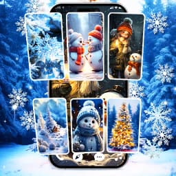 Snow winter live wallpaper 4K icon