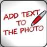 Add text to the photo icon