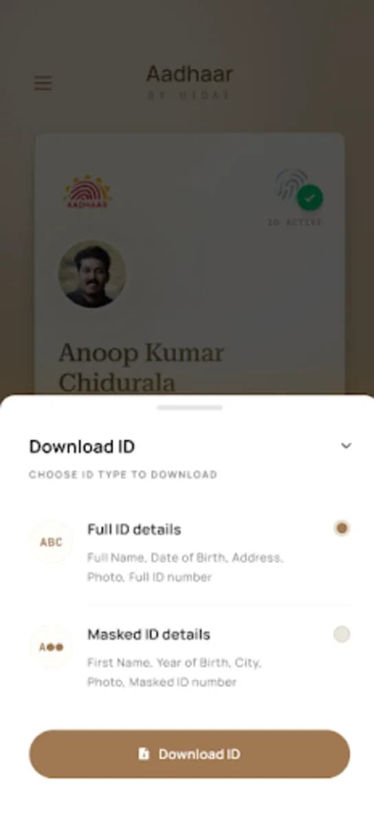 Aadhaar screenshot 3