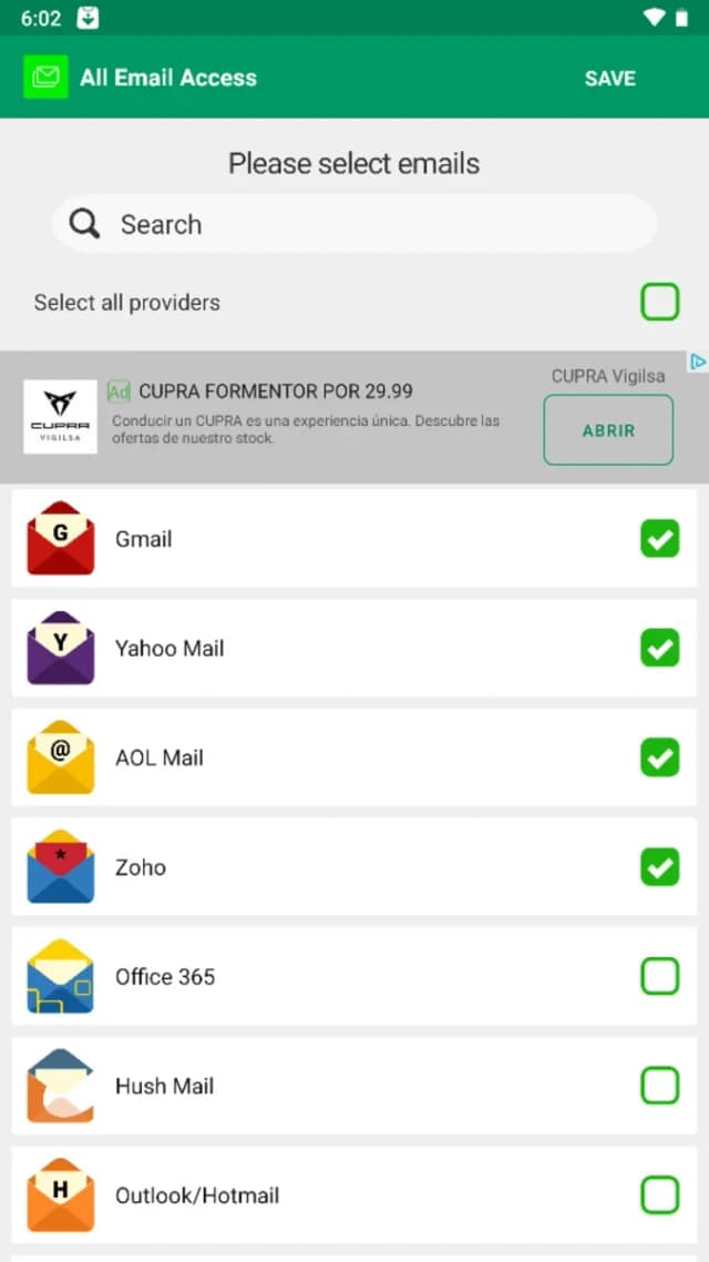 All Email Access screenshot 1