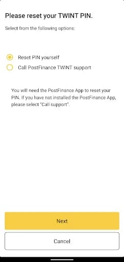 PostFinance TWINT screenshot 6