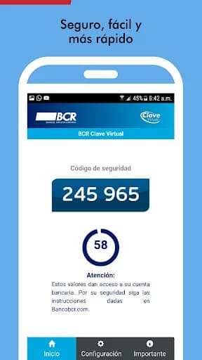 BCR Clave Virtual screenshot 2