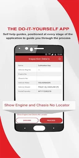 Break-in Self Inspection Appli screenshot 1