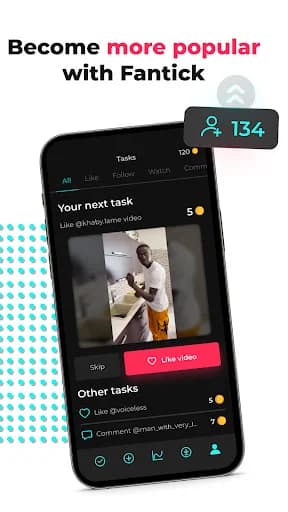 FanTick - Real Followers Likes screenshot 1