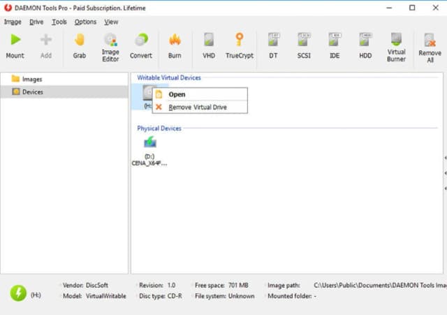 DAEMON Tools Pro screenshot 2
