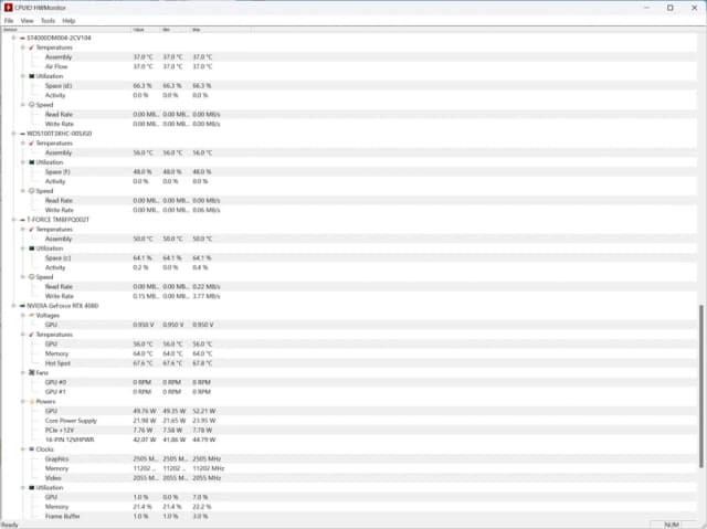 HWMonitor screenshot 5