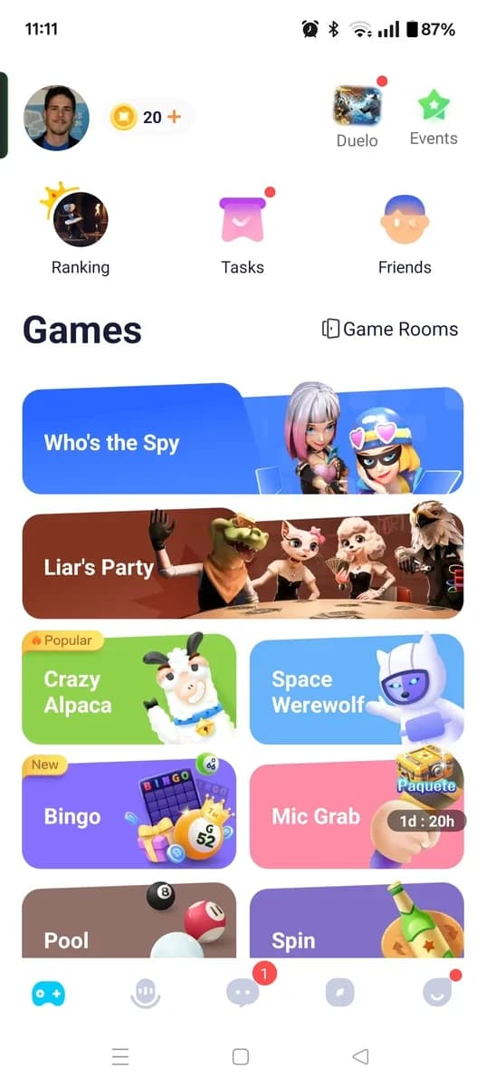 WePlay - Game & Party screenshot 1