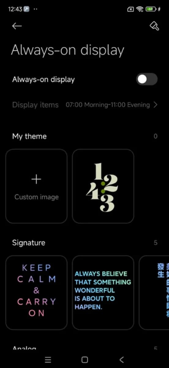 Always-on display screenshot 5