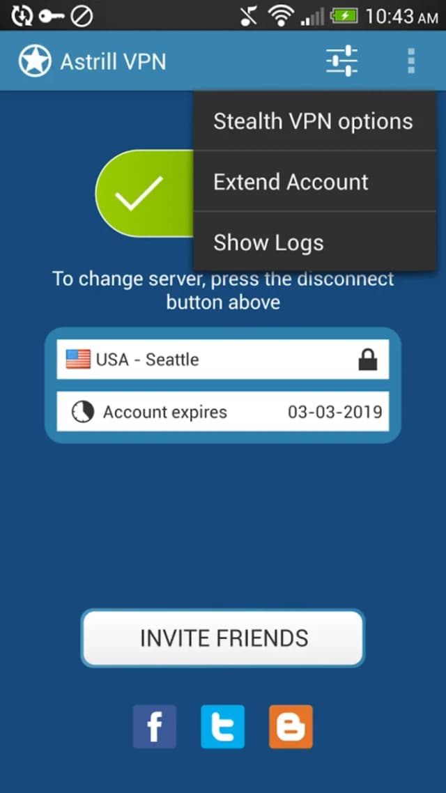Astrill VPN screenshot 3