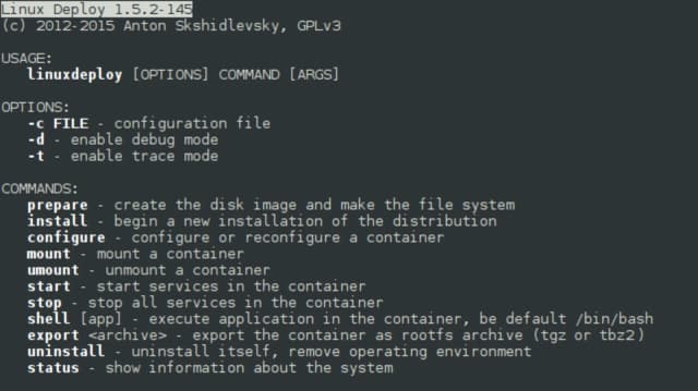 Linux Deploy screenshot 1