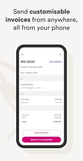 Mettle business bank account screenshot 4