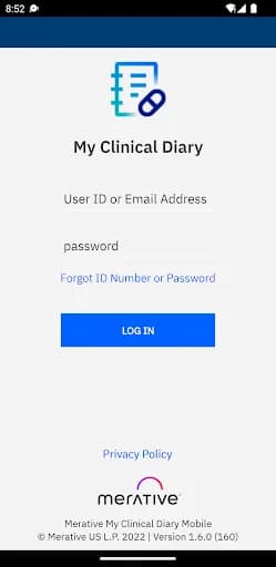 Merative My Clinical Diary screenshot 1