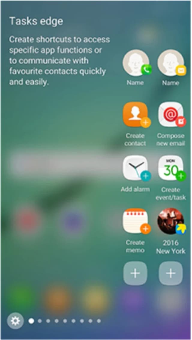 Samsung Edge screen screenshot 1
