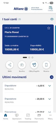 Allianz Bank screenshot 3