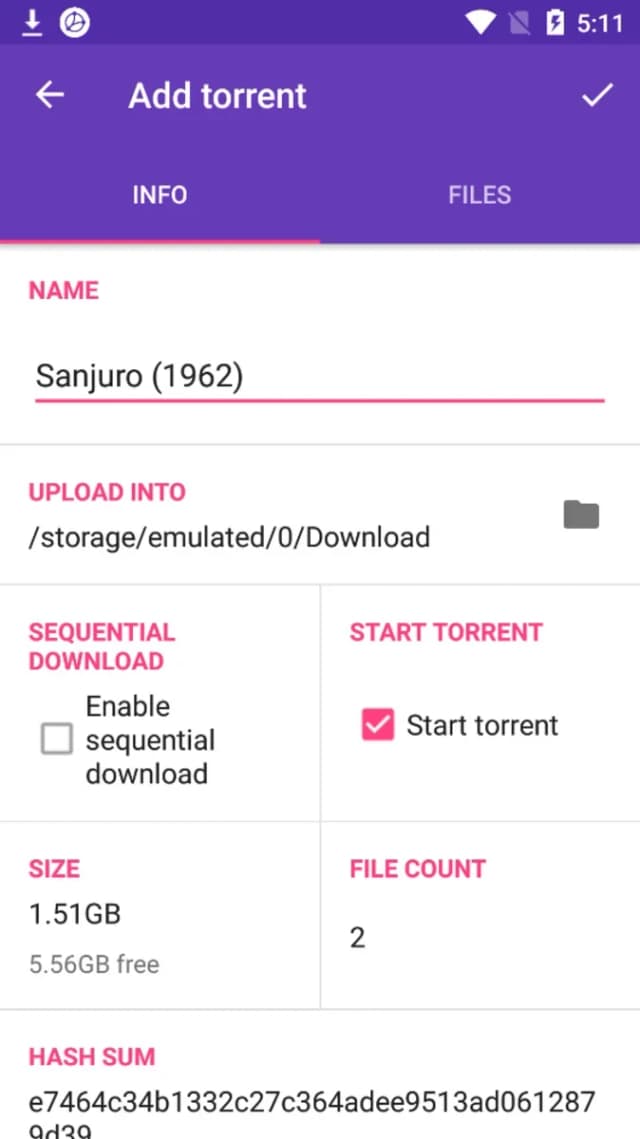 LibreTorrent screenshot 6