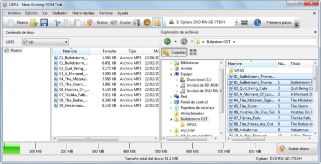Nero Burning Rom screenshot 1