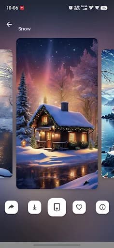 Snow Live Wallpaper  HD Winter screenshot 1