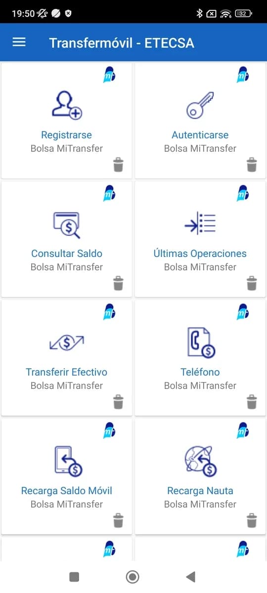 Transfermóvil screenshot 2