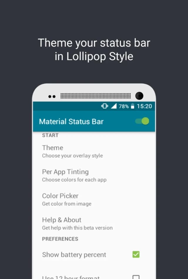 Material Status Bar screenshot 4
