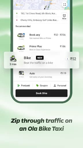 Ola: Book Cab, Auto, Bike Taxi screenshot 3