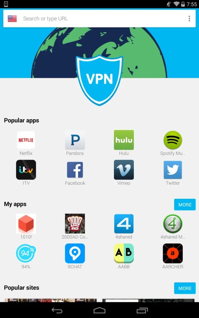 Hola VPN Proxy Plus screenshot 1