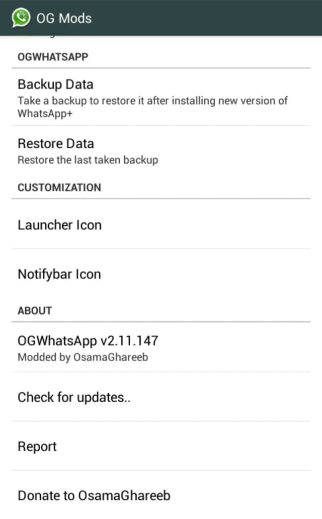 OGWhatsApp screenshot 3