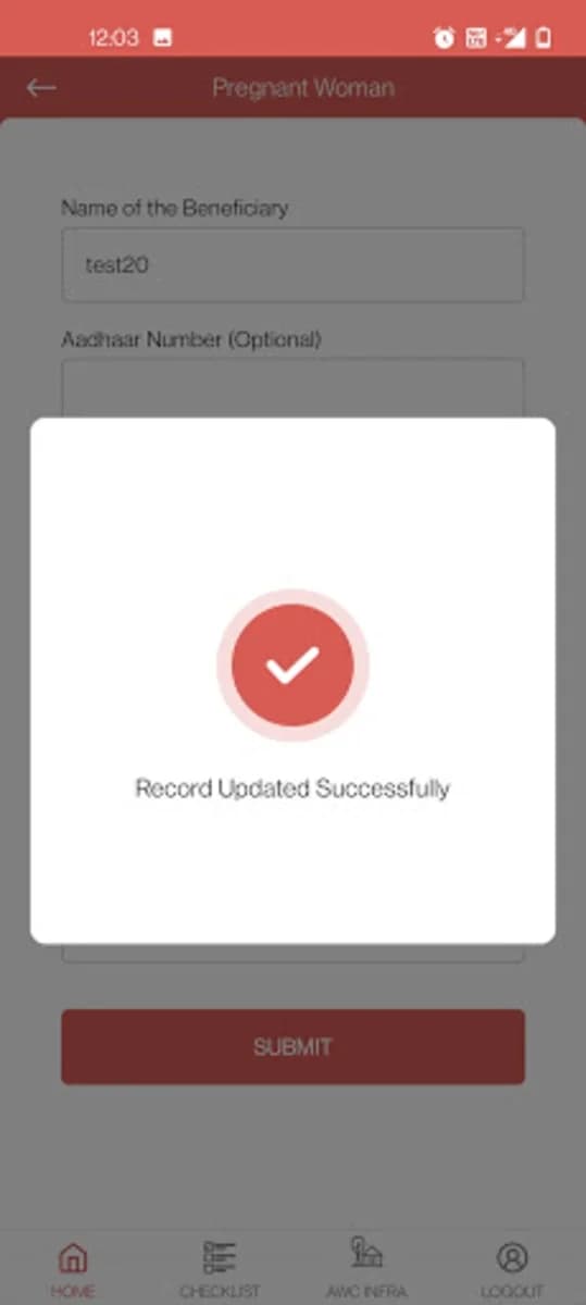 Poshan Tracker screenshot 1