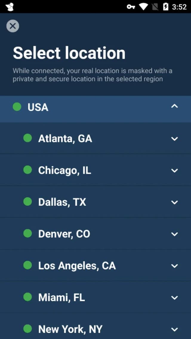 Mullvad VPN screenshot 2