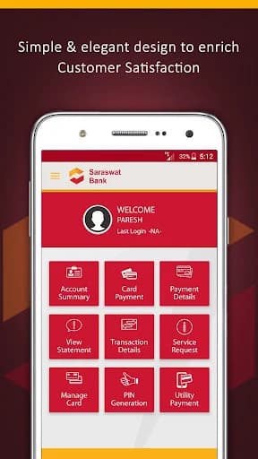 Saraswat Bank Credit Card screenshot 1