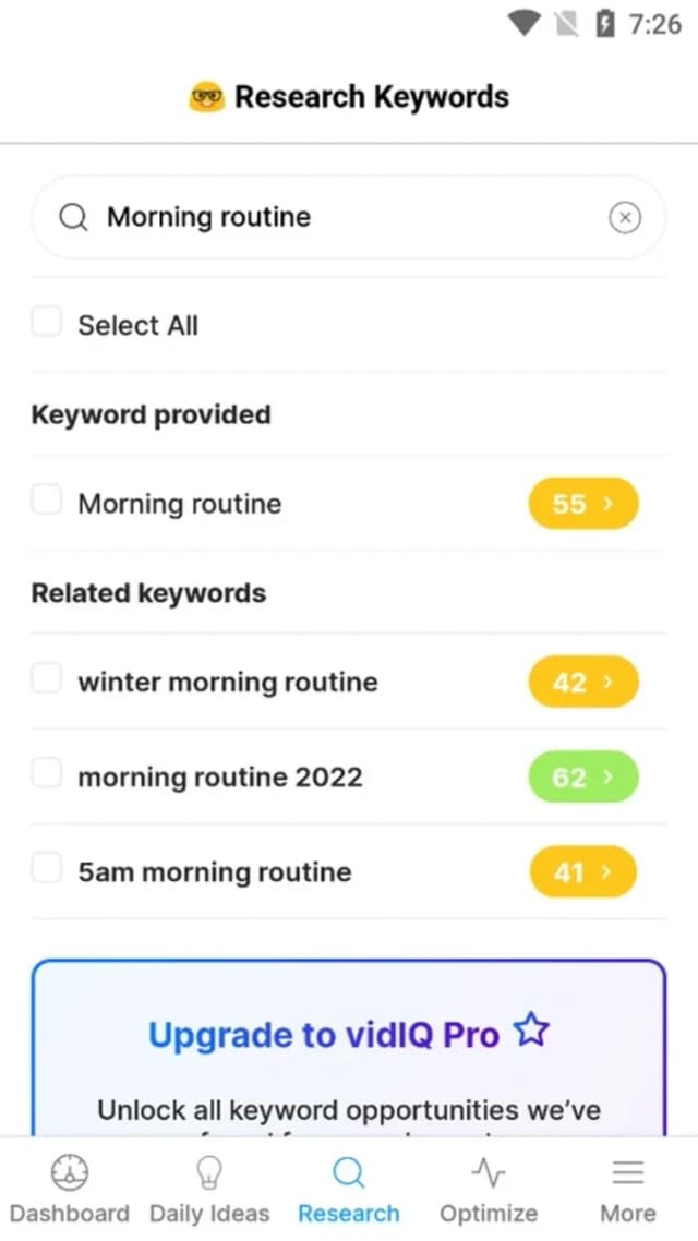 vidIQ screenshot 1