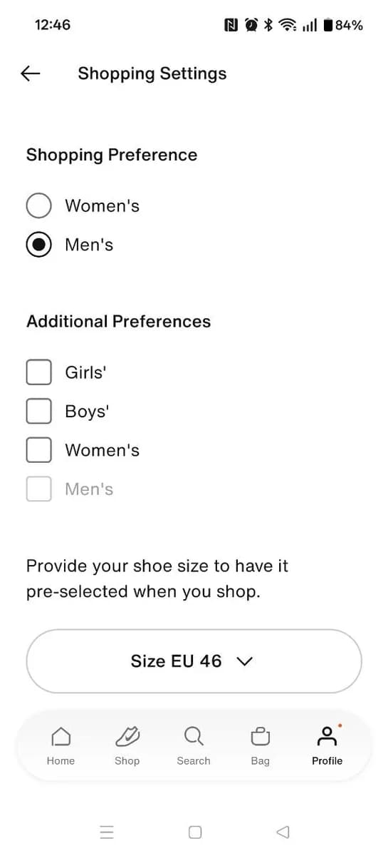 Nike screenshot 2