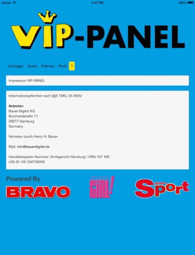 VIP-Panel screenshot 1