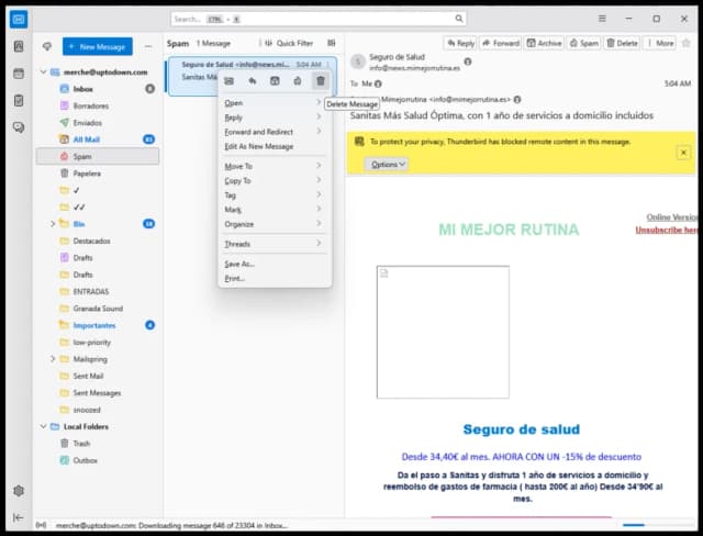 Thunderbird screenshot 5