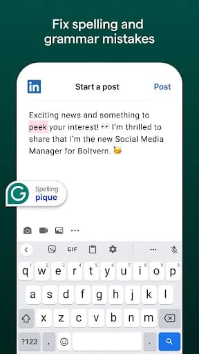 Grammarly-AI Writing Assistant screenshot 3