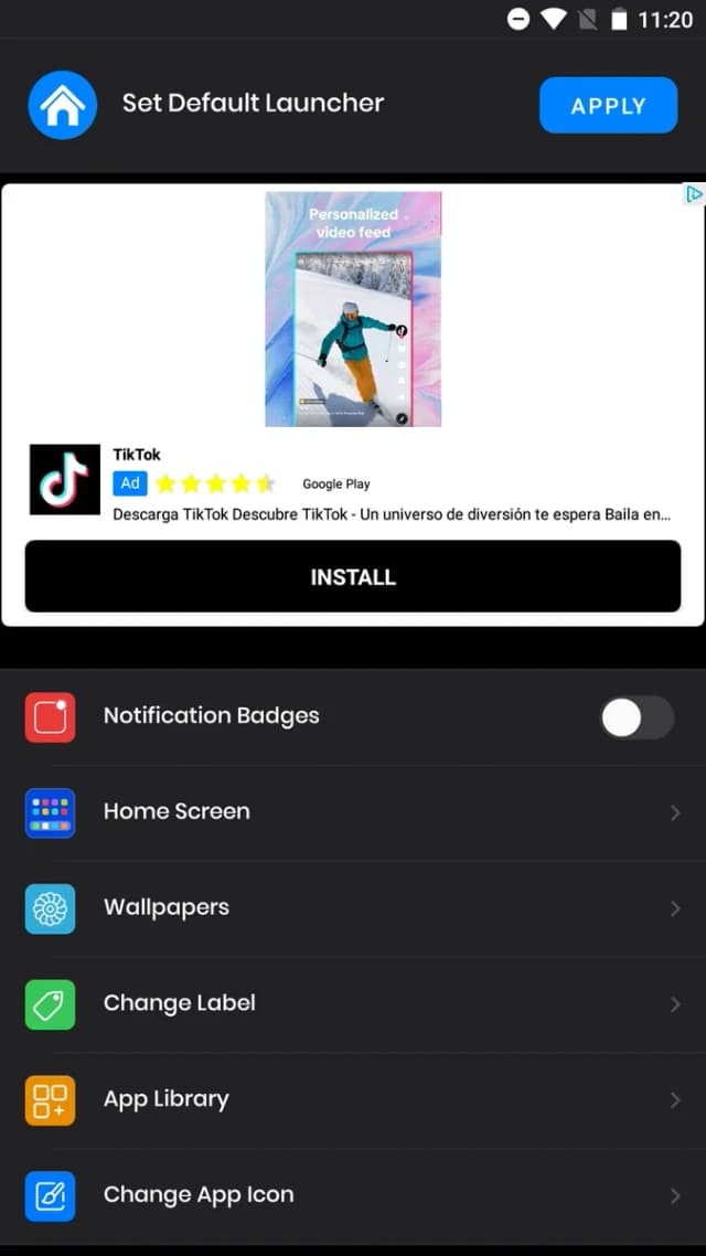 Launcher iOS 17 screenshot 1
