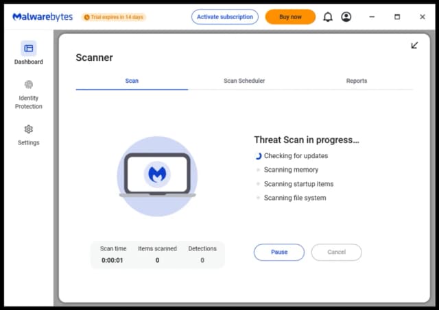 Malwarebytes screenshot 5