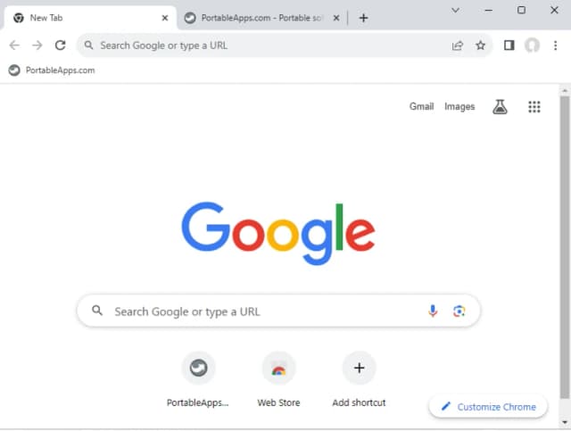 Google Chrome Portable screenshot 1