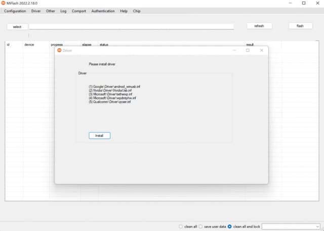 Xiaomi Mi Flash Tool screenshot 3