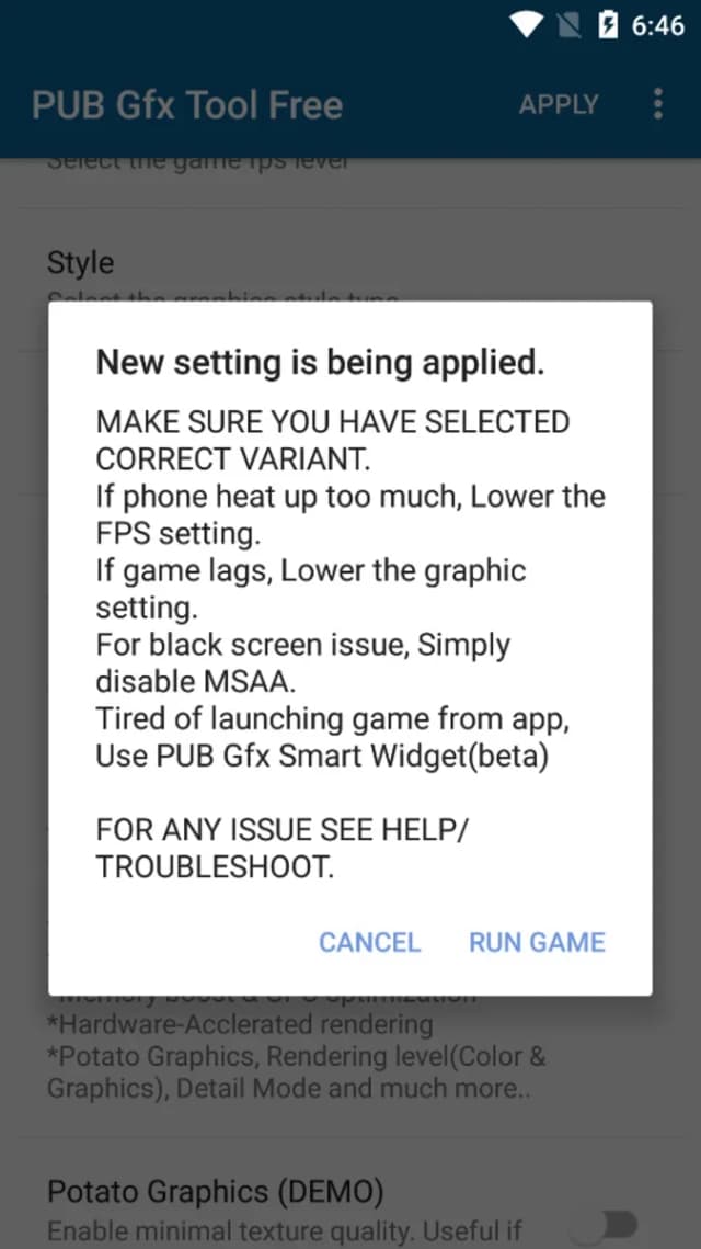 PUB Gfx Tool Free screenshot 6