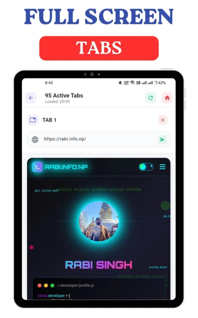 TabX: Multi Screen Browser screenshot 3