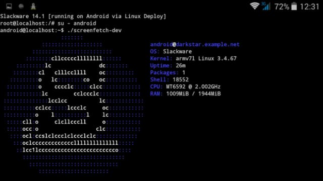 Linux Deploy screenshot 2