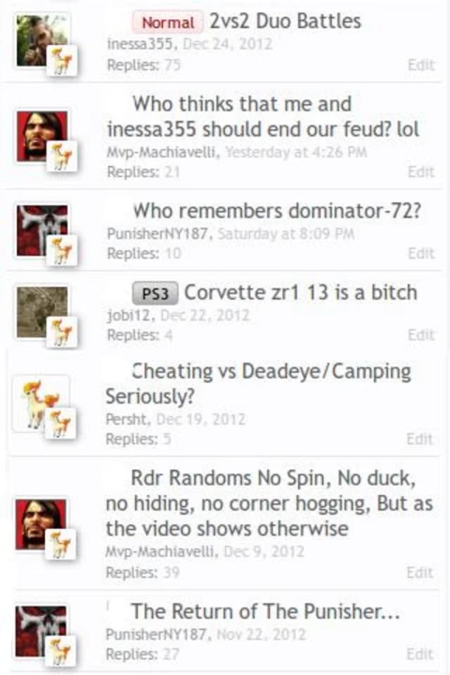 Red Dead Redemption Forums screenshot 2