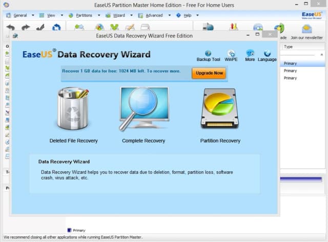 EaseUS Partition Master - Free Partition Manager screenshot 3