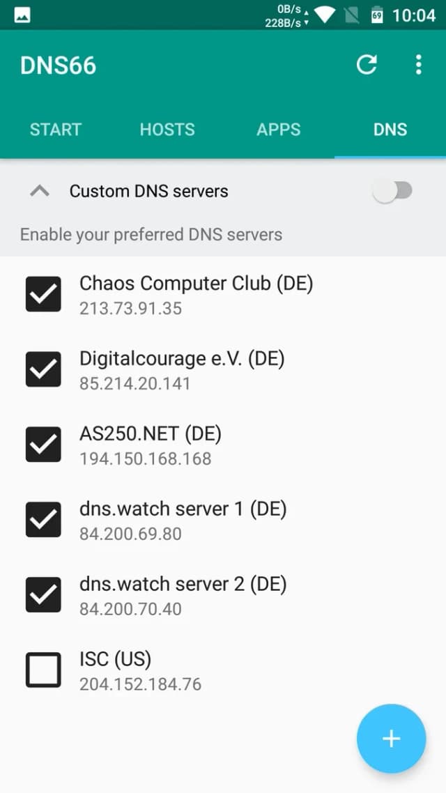 DNS66 screenshot 4