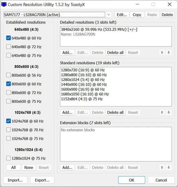 Custom Resolution Utility (CRU) screenshot 1
