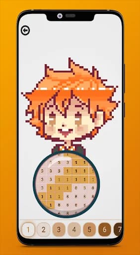 Color By Number Haikyu screenshot 2