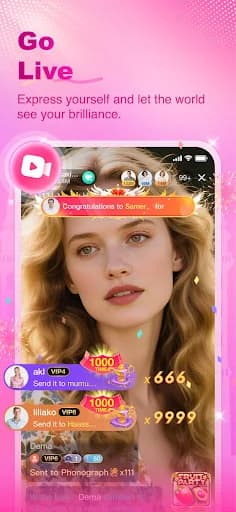 Waho - Live Stream, Voice Chat screenshot 1