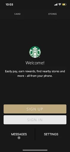 Starbucks CEE screenshot 1