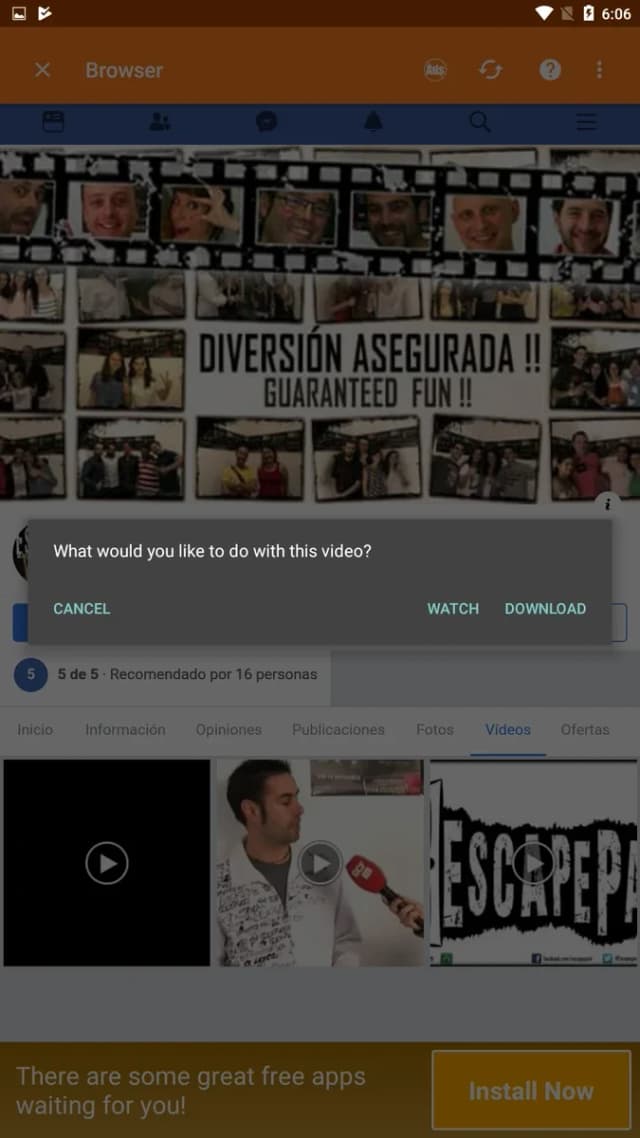 FastVid: Download for Facebook screenshot 1