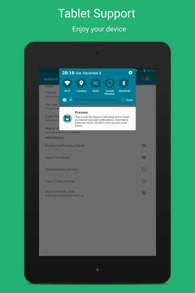Material Status Bar screenshot 1